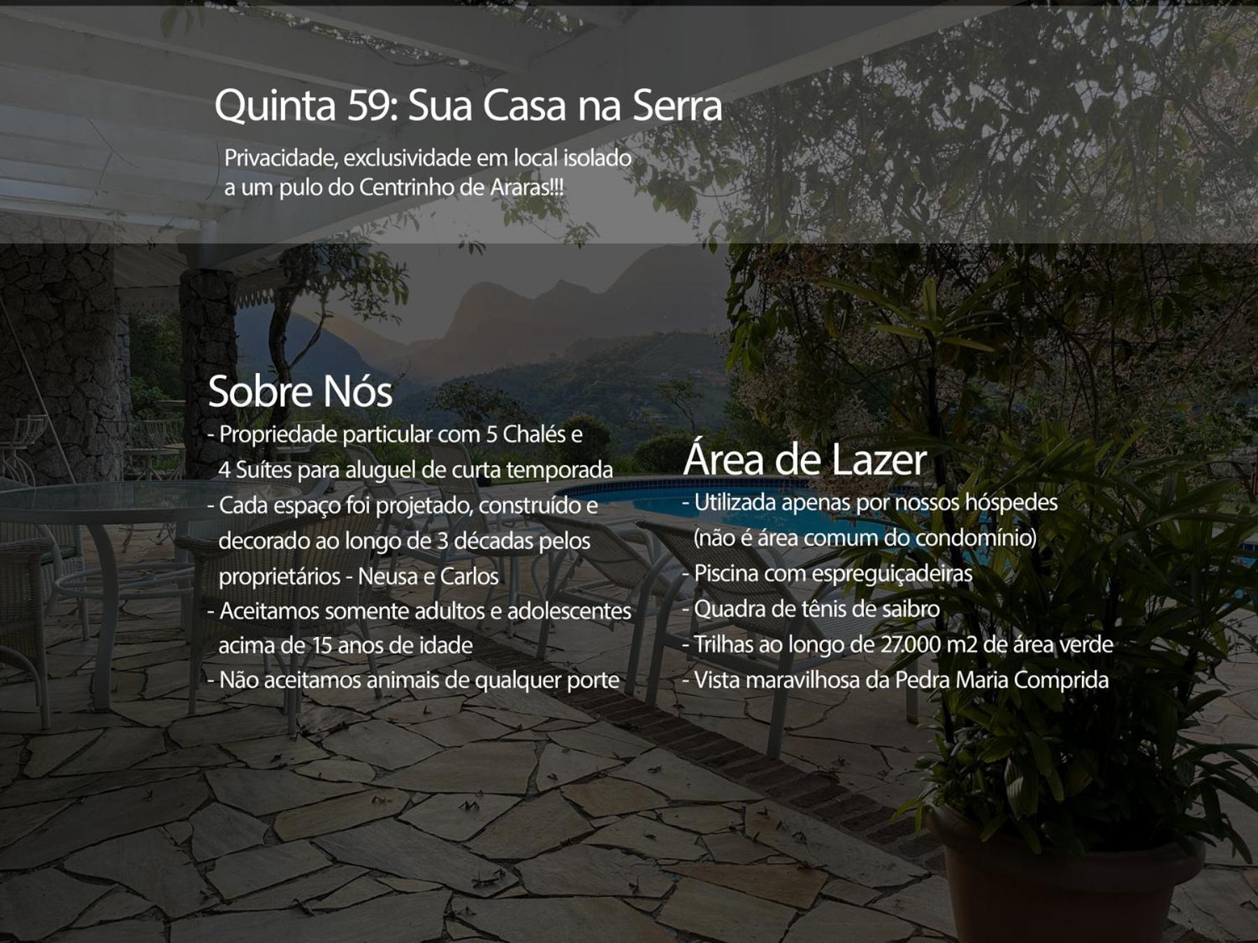Quinta 59 - Sua Casa Na Serra *